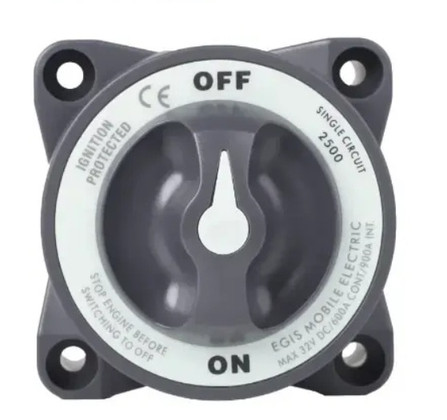 Egis 2500 Heavy Duty-series 600a  Battery Switch Off/on