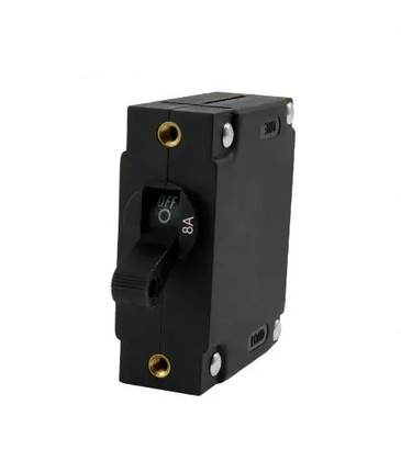 Egis A Series Black Toggle Panel Mount Circuit Breaker Single Pole Ac/dc 8 Amp Retail Pack