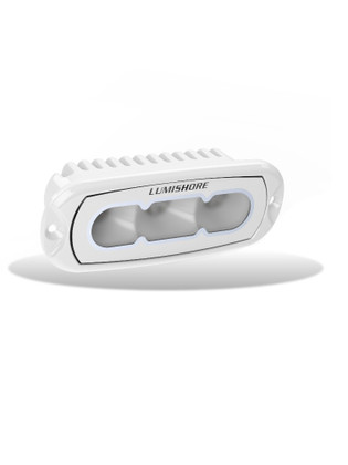 Lumishore ECLIPSE 4in Flood LED Light Flush Mount White Finish