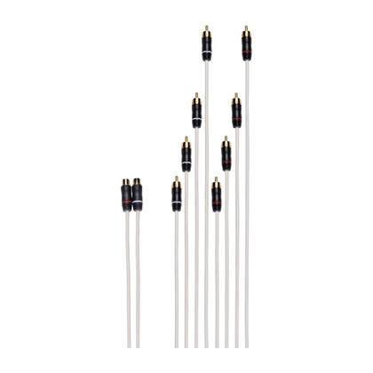Fusion RCA Splitter Cable 2 Female RCAfts to 8 Male RCAf