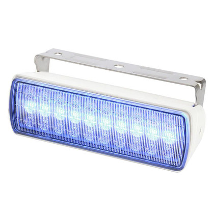 Hella Marine Sea Hawk XL Dual Color LED FloodLights - Blue/White LED - White Housing