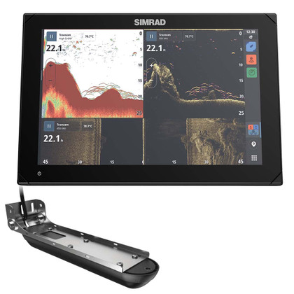 Simrad NSX&trade; 3012 12" Combo Chartplotter &amp; Fishfinder w/Active Imaging&trade; 3-in-1 Transducer