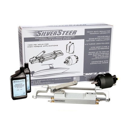 Uflex SilverSteer&trade; Universal Front Mount Outboard Hydraulic Tilt Steering System - 1500PSI V1