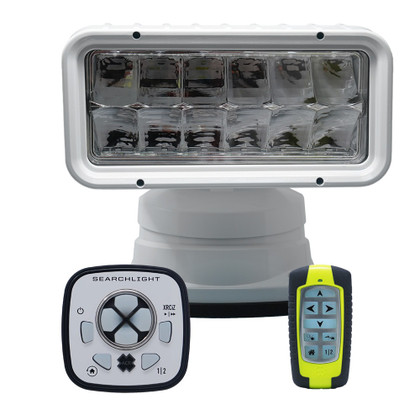 ACR RCL-200 White Wireless LED Searchlight w/URP-103 Wired Point Pad &amp; URH-103 Wireless Handheld Remote