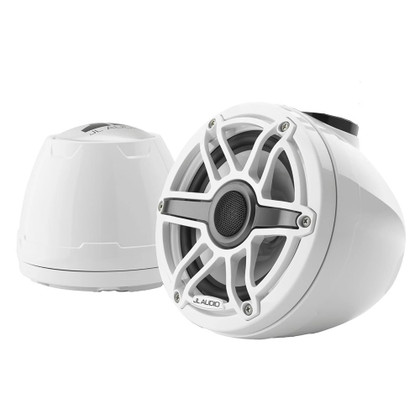 JL Audio M6 VeX&trade; Series 6.5" Enclosed Coaxial Speakers w/White Sports Grilles - M6-650VEX-Gw-S-GwGw