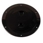 Beckson 6 Smooth Center Screw-Out Deck Plate - Black