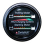 Dual Pro Battery Fuel Gauge - Marine Dual Read Battery Monitor - 12V/24V System - 15 Battery Cable