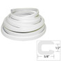 TACO Flexible Vinyl Trim -  Opening x W x 25'L - White