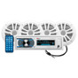 Boss Audio MCK632WB.64 Package w/MR632UAB AM/FM Digital Media Receiver; 2 Pair of 6.5 MR6W Speakers  MRANT10 Antenna