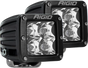 RIGID D-Series PRO LED Light, Spot Optic, Surface Mount, Pair