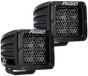 RIGID D-Series PRO Midnight Edition, Spot Diffused, Surface Mount, Pair