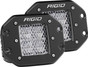 RIGID D-Series PRO LED Light, Diffused Lens, Flush Mount, Pair