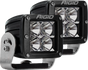 RIGID D-Series PRO LED Light, Flood Optic, Heavy Duty, Black Housing, Pair