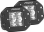 RIGID D-Series PRO LED Light, Spot Optic, Flush Mount, Pair