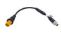 Lowrance M12m-5pf 1.2ft M12m 8-pin To Yellow 5-pin Ethernet Adapter Cable