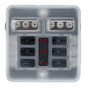 Bluewater 6 Position Fuse Block w/LEDs