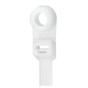 Pacer 8" Cable Tie w/Mounting Ring - Natural Color - 50lb Tensile Strength - 2" Bundle Diameter - 100 Piece Bag