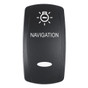 Pacer Actuator - 'NAVIGATION' f/V Series Contura Switches - Black - Laser Etched (Top/Bottom Light)