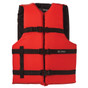 Onyx Nylon General Purpose Life Jacket - Adult Oversize - Red