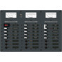 Blue Sea 8084 AC Main +6 Positions/DC Main +15 Positions Toggle Circuit Breaker Panel - White Switches