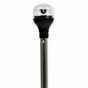 Attwood LightArmor Plug-In All-Around Light - 12 Aluminum Pole - Black Vertical Composite Base w/Adapter