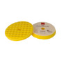 RUPES Velcro Waffle Fine Polishing Pad f/Rotary Polishers 90mm - Yellow