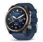 Garmin Quatix 8 51mm AMOLED Smartwatch Titanium Bezel Captain Blue Silicone Band