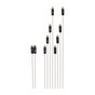 Fusion RCA Splitter Cable 2 Female RCAfts to 8 Male RCAf