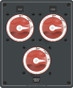 Blue Sea Traditional Metal Dual Bank Battery Management Panel