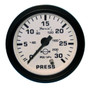 Faria Euro White 2 Water Pressure Gauge Kit - 30 PSI