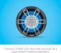 Garmin Fusion® Signature Series 3i Marine Coaxial Speakers, 6.5" 230-watt CRGBW Coaxial Sports Gray Marine Speakers (Pair)