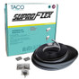 TACO SuproFlex Rub Rail Kit - Black w/Flex Chrome Insert - 2"H x 29/32"W x 60'L