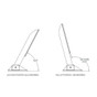 TACO Command Ratchet Hinge - 18-1/2" - 316 Stainless Steel Polished w/Hard Stop