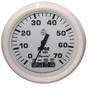 Faria Dress White 4 Tachometer w/Systemcheck Indicator - 7,000 RPM (Gas - Johnson / Evinrude Outboard)