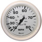 Faria Dress White 4 Speedometer - 80MPH (Mechanical)