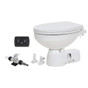 Jabsco Quiet Flush E2 Fresh Water Toilet Regular Bowl - 12V &ndash; Soft Close Lid