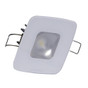 Lumitec Square Mirage Down Light - White Dimming, Red/Blue Non-Dimming - Glass Housing - No Bezel