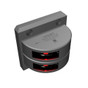 Lopolight Series 301-002 - Double Stacked Port Sidelight - 2NM - Vertical Mount - Red - Silver Housing 
