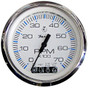 Faria Chesapeake White SS 4 Tachometer w/Systemcheck Indicator - 7,000 RPM (Gas - Johnson/Evinrude Outboard)