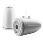 JL Audio M6 Series 8.8" Enclosed Tower Coaxial System w/Gloss White Classic Grille &amp; Black Tweeter Mesh - M6-880ETXv3-Gw-C-GwGw