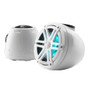 JL Audio M3 VeX&trade; Series 6.5" Enclosed Coaxial Speakers w/RGB LED Lighting &amp; White Sports Grilles - M3-650VEX-Gw-S-Gw-i