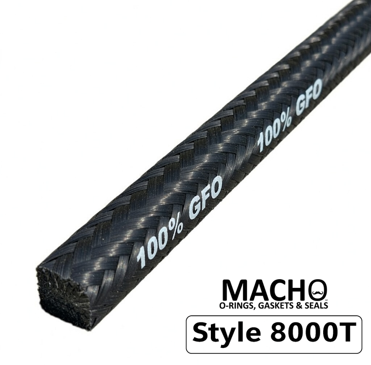 Style 8000T Mechanical Packing, 3/8" SQUARE 10 FOOT LENGTH