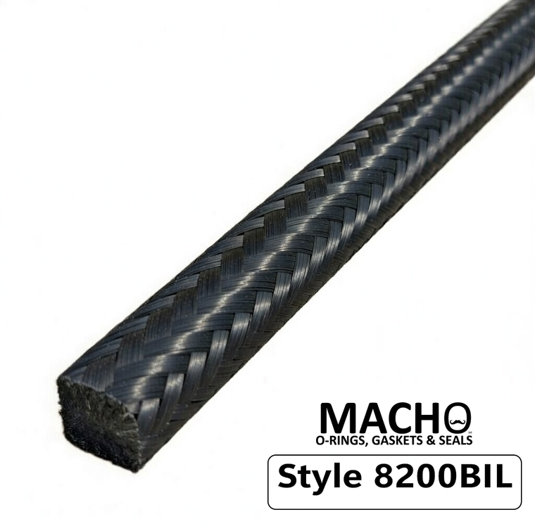 Style 8200BIL Mechanical Pump & Valve Packing, 1/8" SQUARE 10 FOOT LENGTH