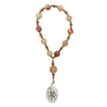 St. Anne Infertility Decade Rosary with Prayer Card