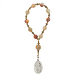 St. Anne Infertility Decade Rosary with Prayer Card
