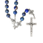 First Communion Blue Rosary thumbnail 4