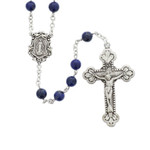 Royal Blue Lapis & Sterling Rosary thumbnail 1