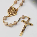 St. Joseph Bohemian Glass Rosary thumbnail 5
