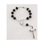Black St. Benedict Auto Rosary thumbnail 1