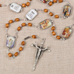 Stations of the Cross Silver Plated Rosary thumbnail 5